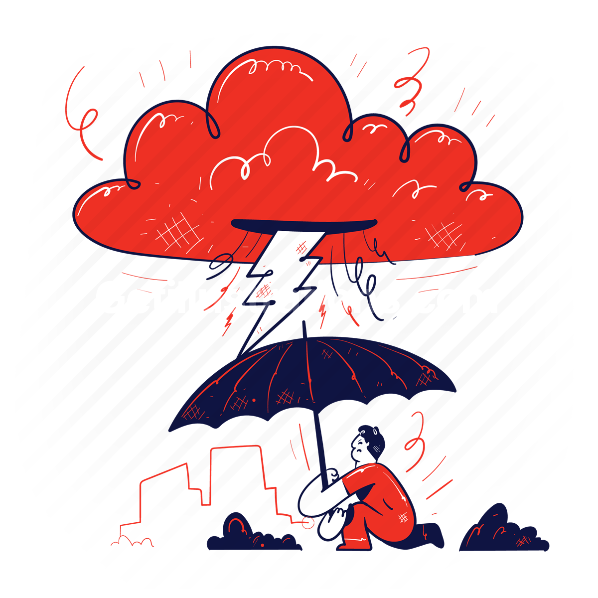 cloud, umbrella, protection, safety, insurance, forecast